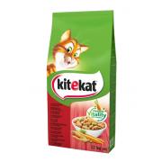 Kitekat Полнорационный сухой корм для кошек с говядиной и овощами (целый мешок 12 кг)